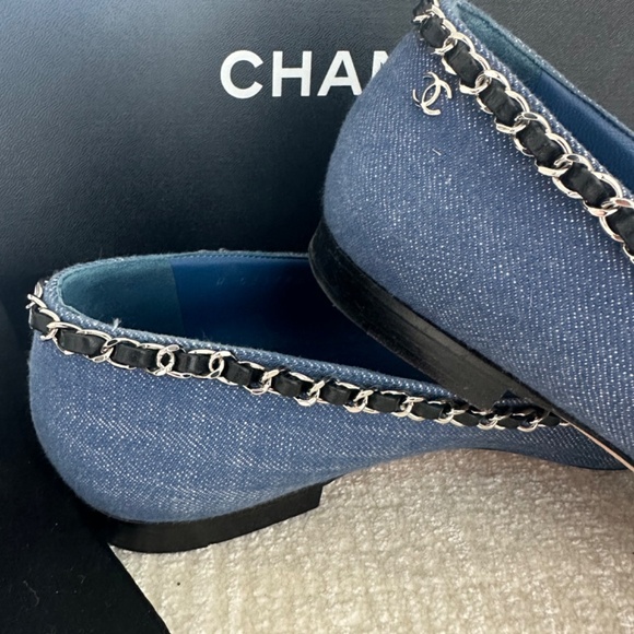 Chanel Blue and Black Women's Shoes - Picture 4 of 5